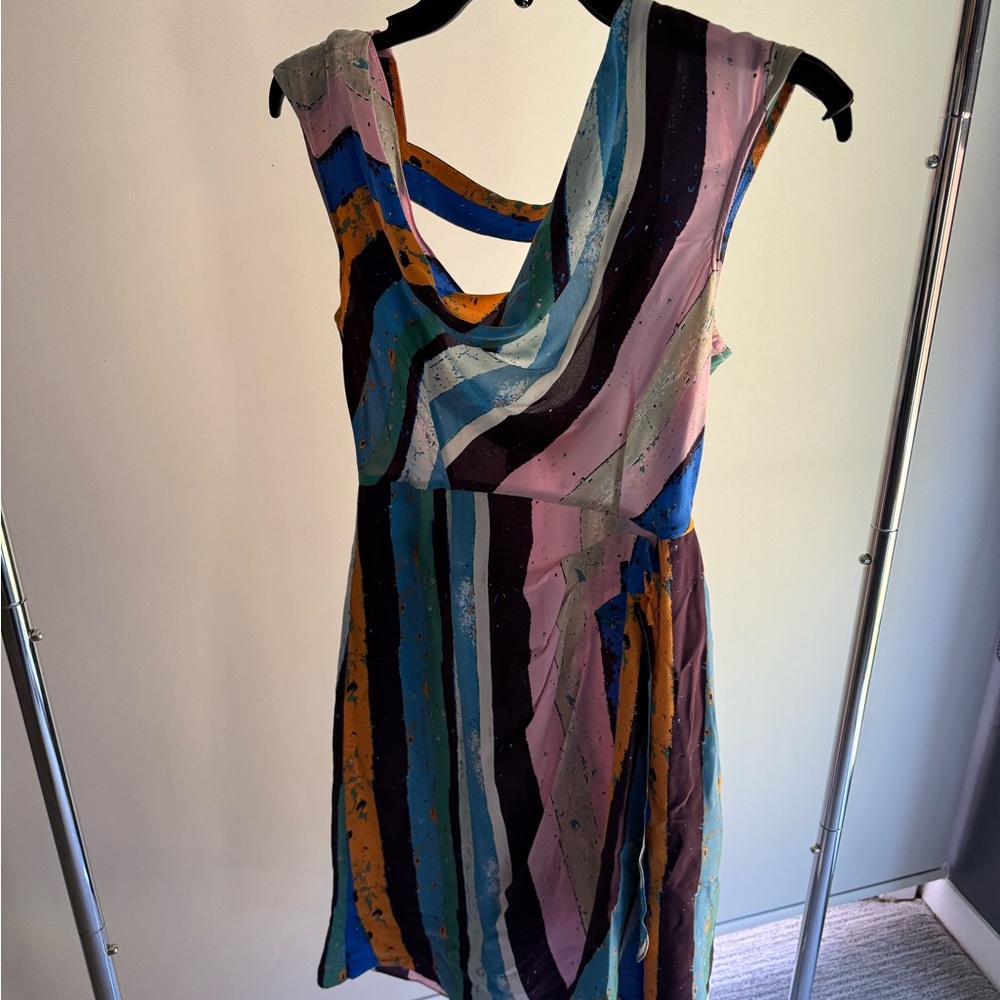 Plenty by Tracy Reese midi silk multicolor dress - Picture 2 of 2